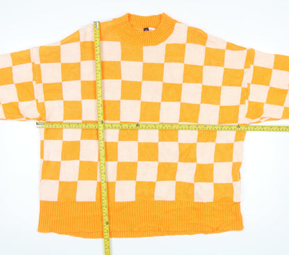 Womens UK Size XL H&M Orange Pullover Jumper