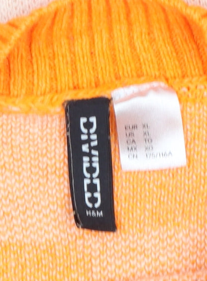 Womens UK Size XL H&M Orange Pullover Jumper