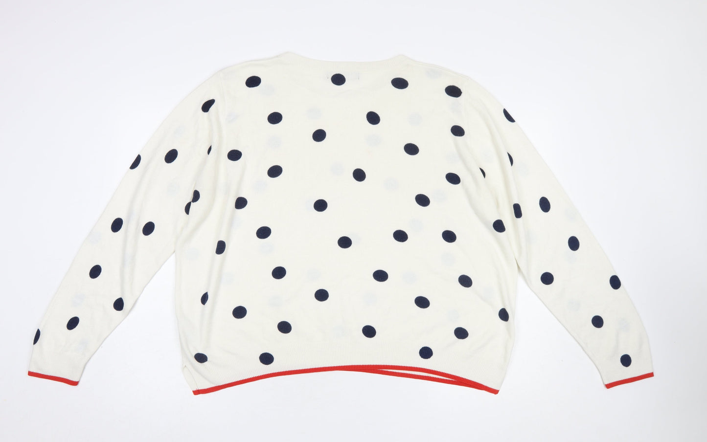 Womens UK Size 22 Marks and Spencer Ivory Pullover Jumper