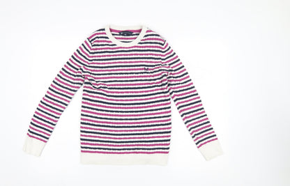 Womens UK Size 12 Crew Clothing Company Multicoloured Pullover Jumper