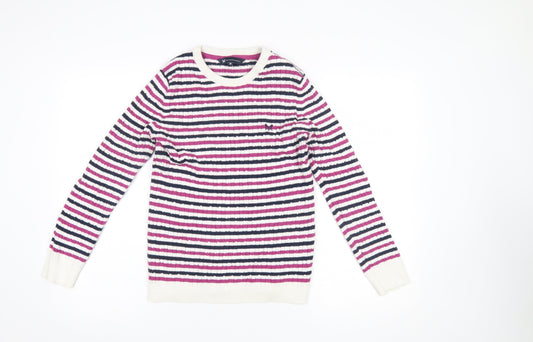Womens UK Size 12 Crew Clothing Company Multicoloured Pullover Jumper