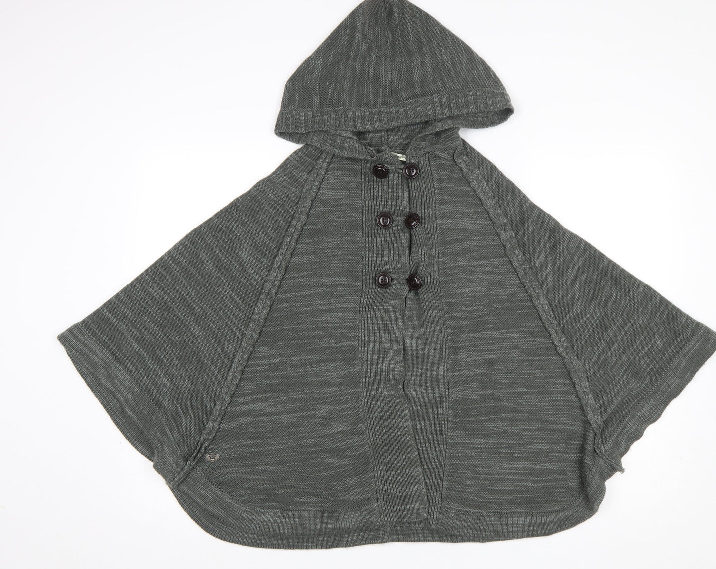 Womens UK Size 10 Heaven Sent Grey Cape Jumper