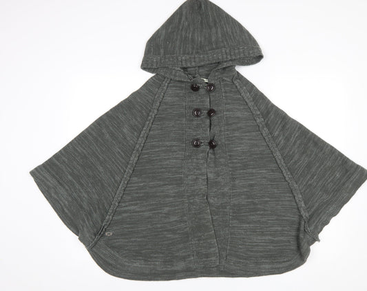 Womens UK Size 10 Heaven Sent Grey Cape Jumper