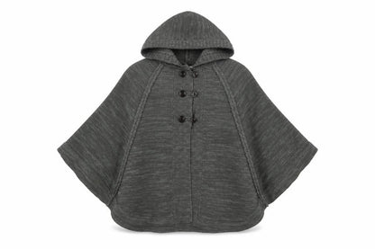 Womens UK Size 10 Heaven Sent Grey Cape Jumper