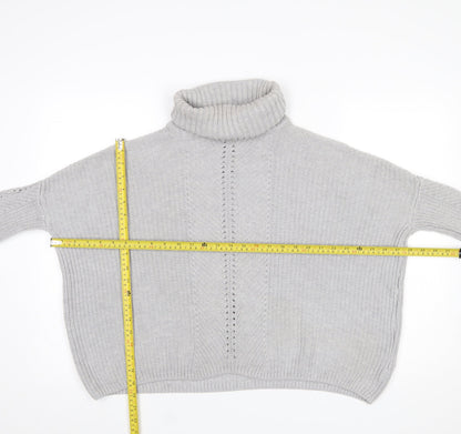 Womens UK Size 8 Miss Selfridge Grey Pullover Jumper