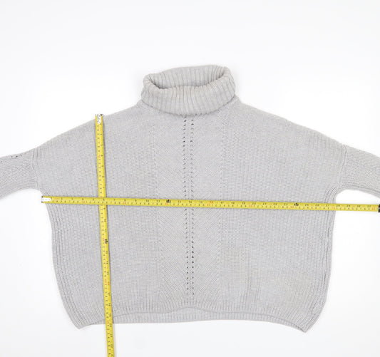 Womens UK Size 8 Miss Selfridge Grey Pullover Jumper