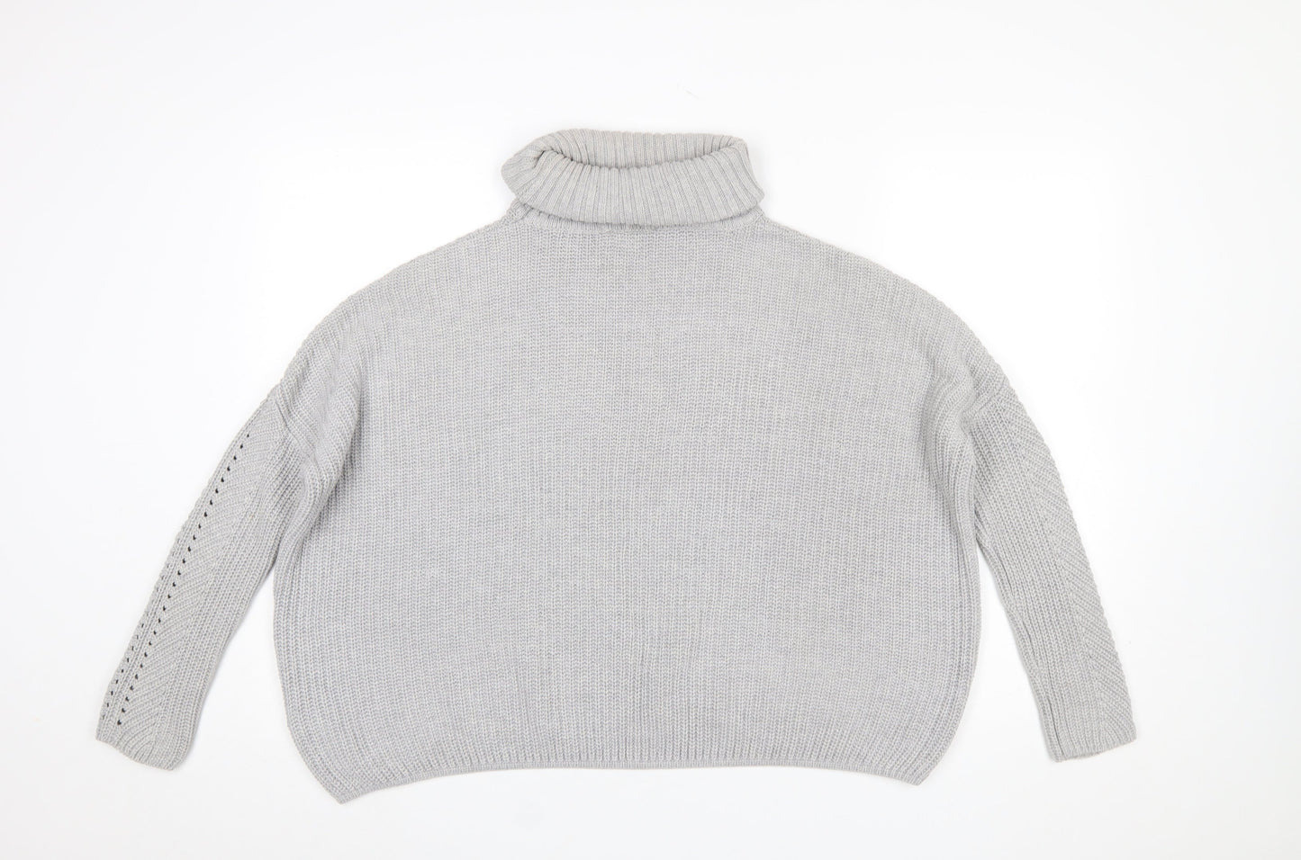 Womens UK Size 8 Miss Selfridge Grey Pullover Jumper