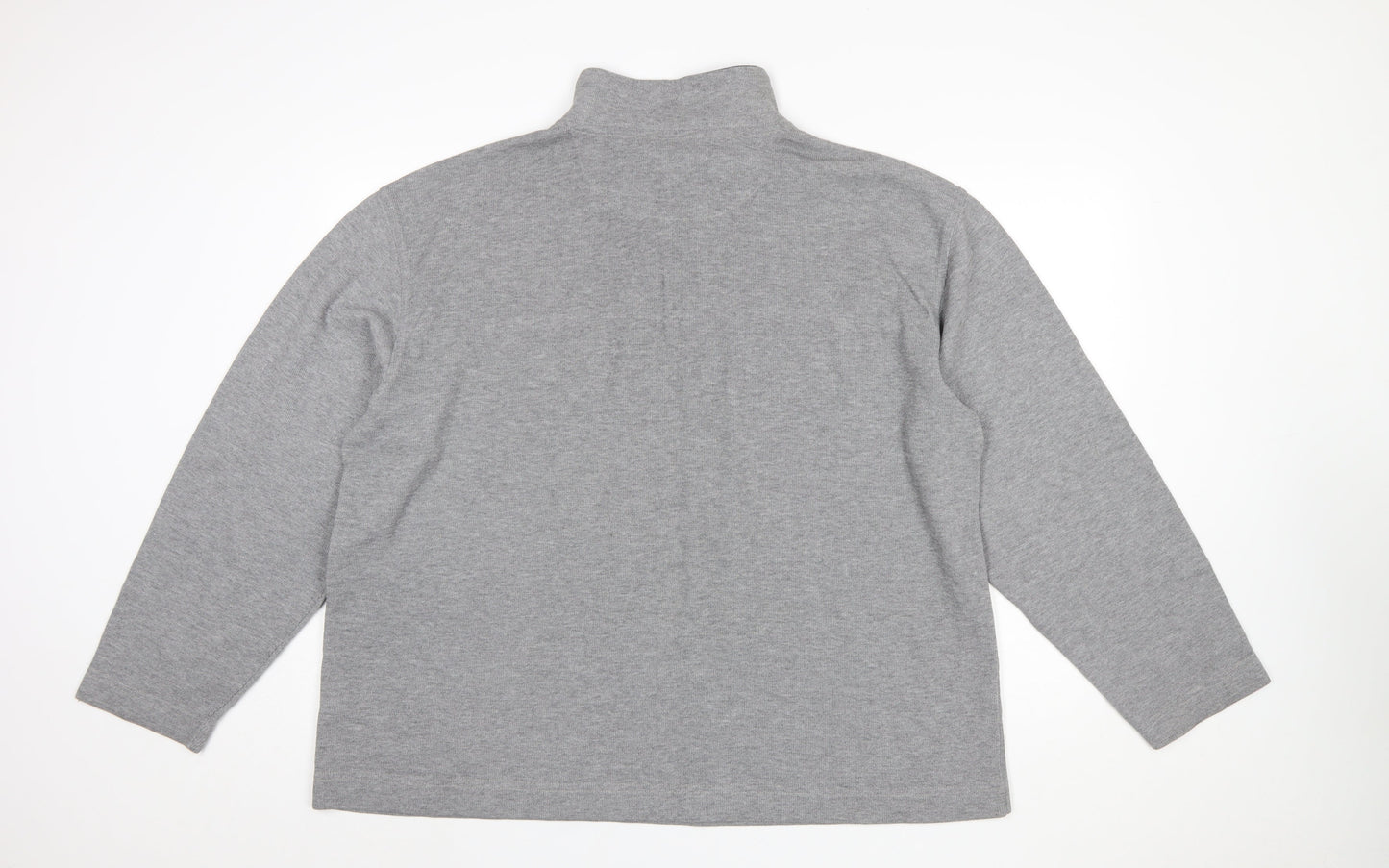 Mens UK Size 2XL Trader Jeans Company Grey Henley Sweatshirt