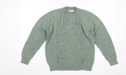 Womens UK Size 12 Damart Green Pullover Jumper