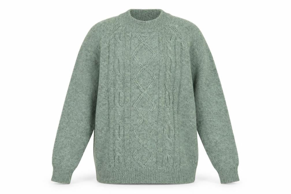 Womens UK Size 12 Damart Green Pullover Jumper