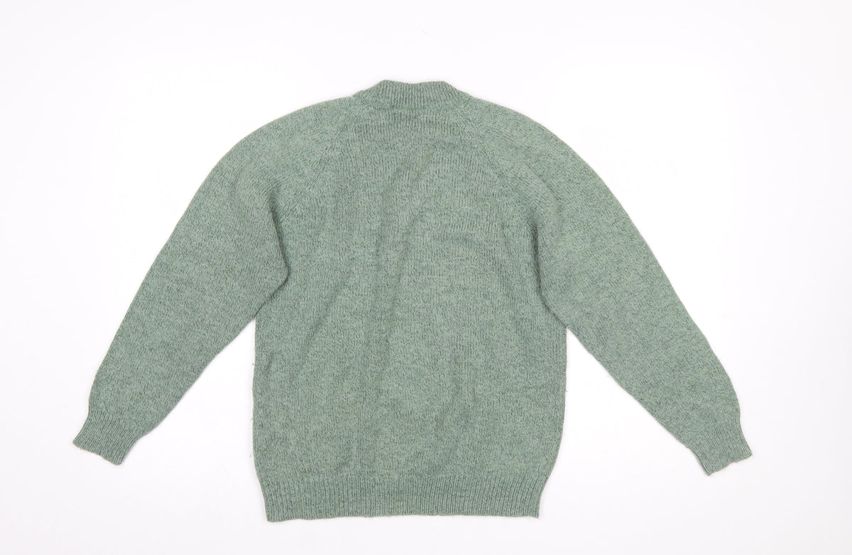 Womens UK Size 12 Damart Green Pullover Jumper