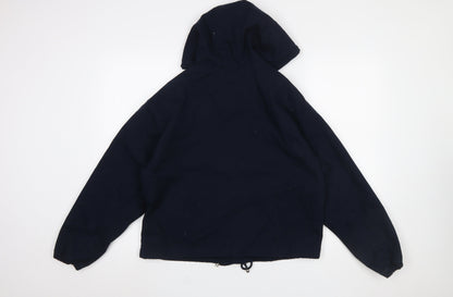 George Women's Blue Hooded Cotton Anorak Jacket XS