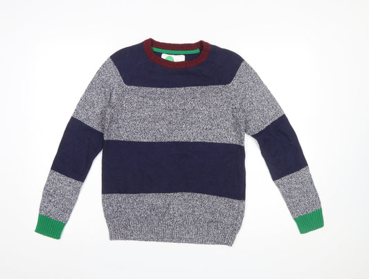 Boys UK Size 11-12 Years Mini Boden Blue Pullover Jumper