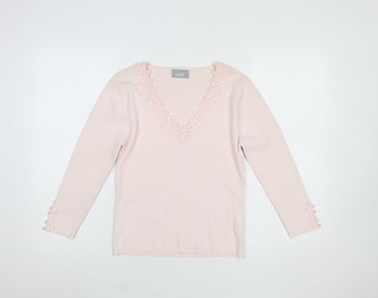 Womens UK Size 12 Wallis Pink Pullover Jumper