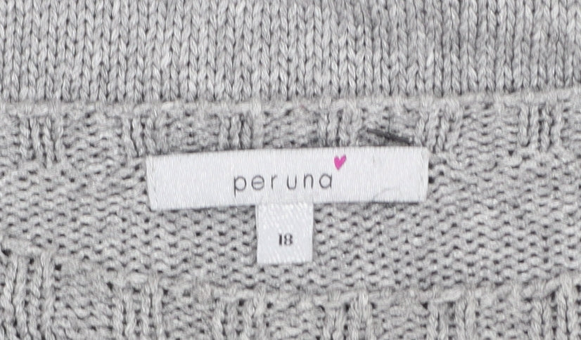 Womens UK Size 18 Marks and Spencer Grey Pullover Jumper