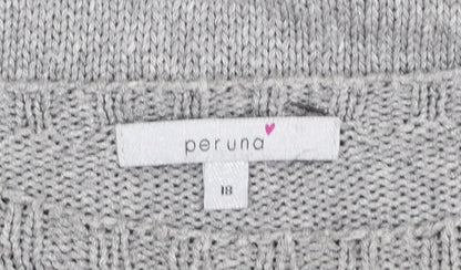Womens UK Size 18 Marks and Spencer Grey Pullover Jumper