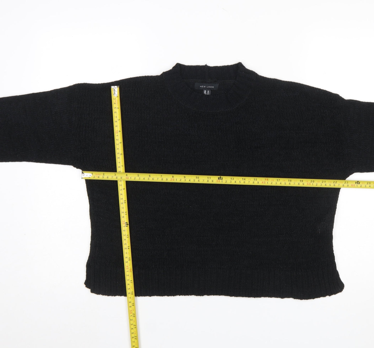 Womens UK Size M New Look Black Pullover Jumper