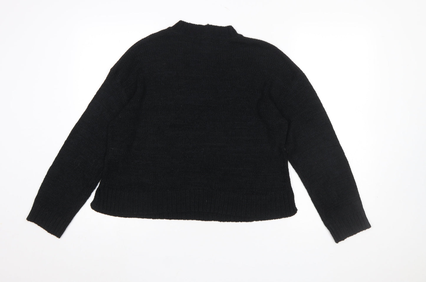 Womens UK Size M New Look Black Pullover Jumper