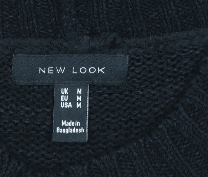 Womens UK Size M New Look Black Pullover Jumper