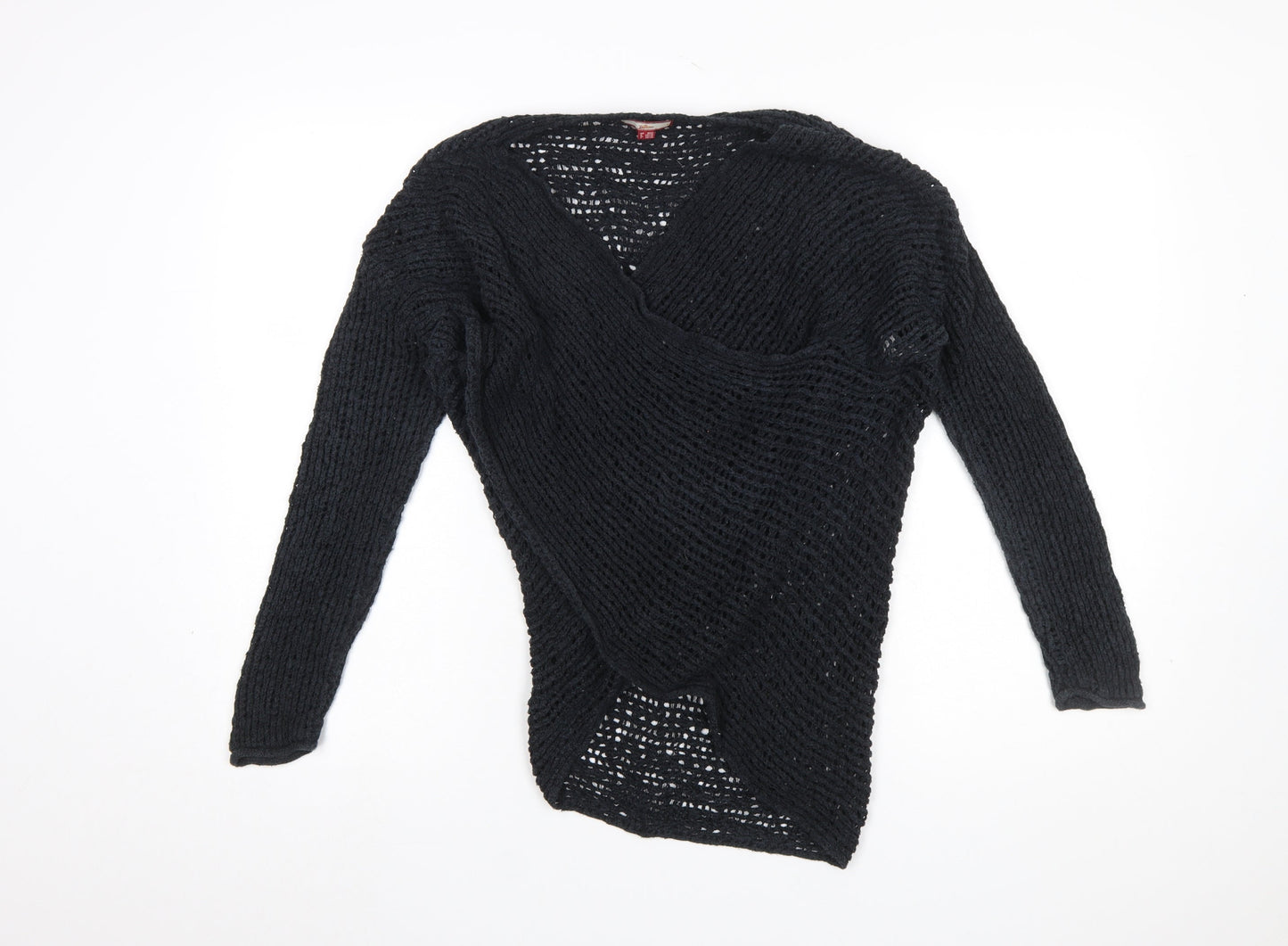 Womens UK Size 8/10 Joe Browns Black Wrap Jumper