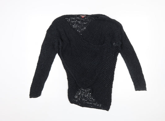 Womens UK Size 8/10 Joe Browns Black Wrap Jumper