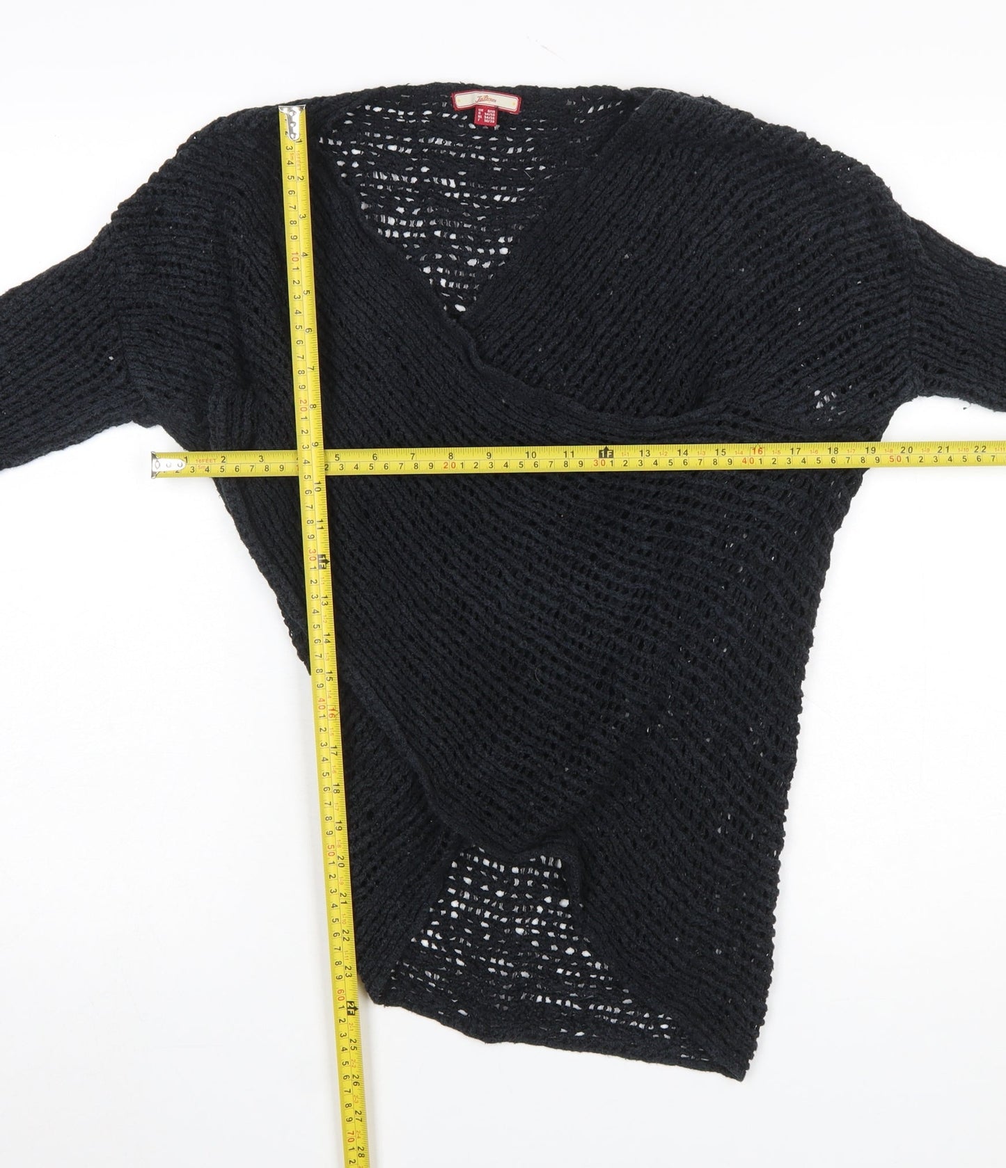 Womens UK Size 8/10 Joe Browns Black Wrap Jumper