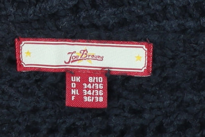 Womens UK Size 8/10 Joe Browns Black Wrap Jumper