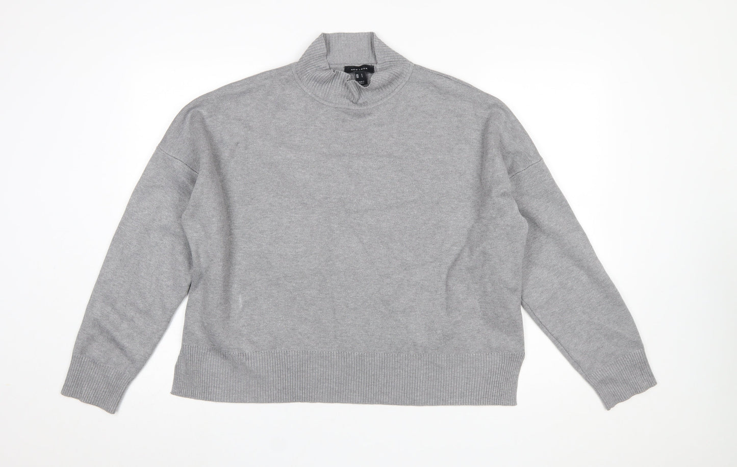 Womens UK Size L New Look Grey Pullover Jumper