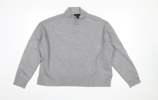 Womens UK Size L New Look Grey Pullover Jumper