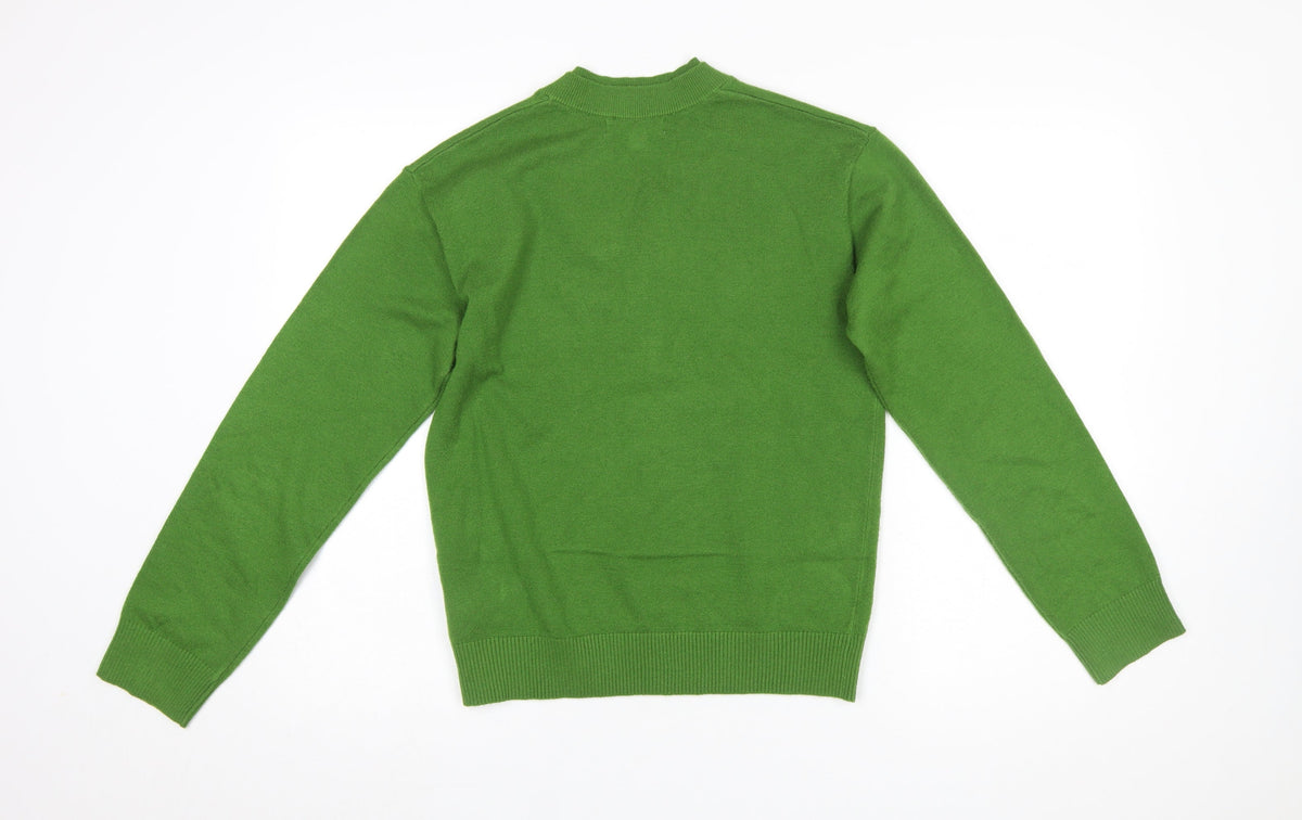 Womens UK Size XS Marks and Spencer Green Pullover Jumper
