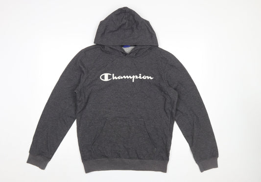 Mens UK Size M Champion Grey Pullover Hoodie