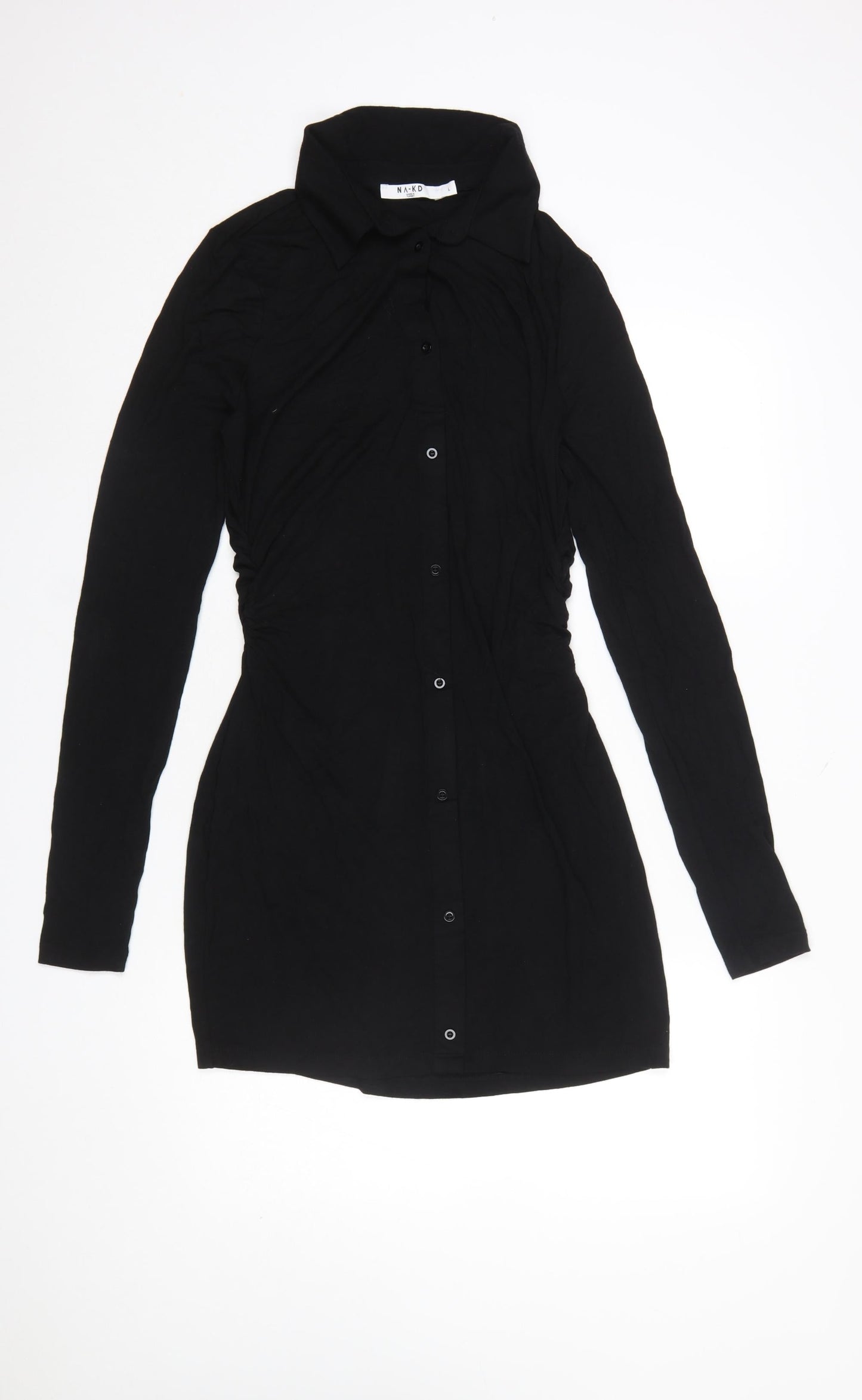 Womens UK Size L NA-KD Shirt Dress
