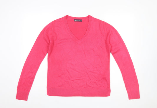 Womens UK Size 10 Marks and Spencer Pink Pullover Jumper