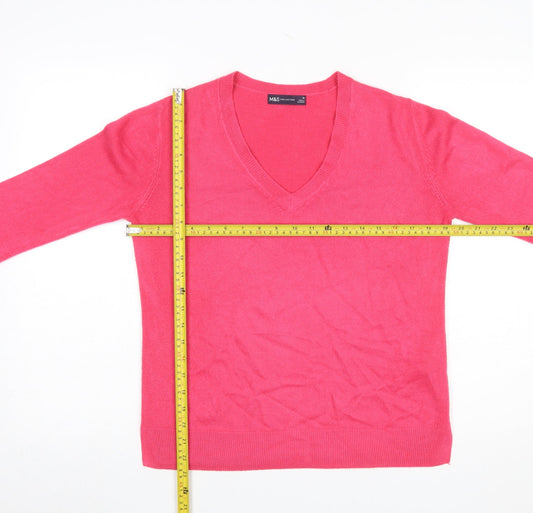 Womens UK Size 10 Marks and Spencer Pink Pullover Jumper