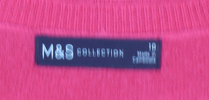 Womens UK Size 10 Marks and Spencer Pink Pullover Jumper