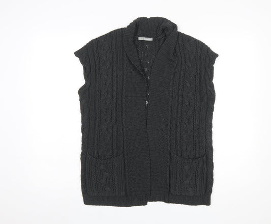 Womens UK Size S Marks and Spencer Grey Cardigan Jumper