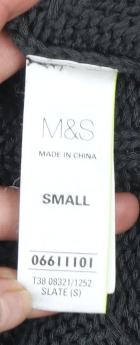 Womens UK Size S Marks and Spencer Grey Cardigan Jumper