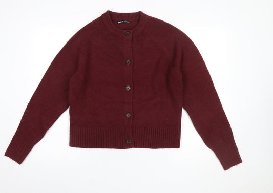 Womens UK Size 10 Threadbare Red Cardigan Jumper