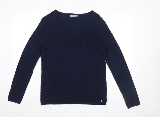 Womens UK Size S Fransa Blue Pullover Jumper