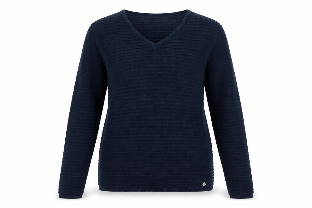 Womens UK Size S Fransa Blue Pullover Jumper