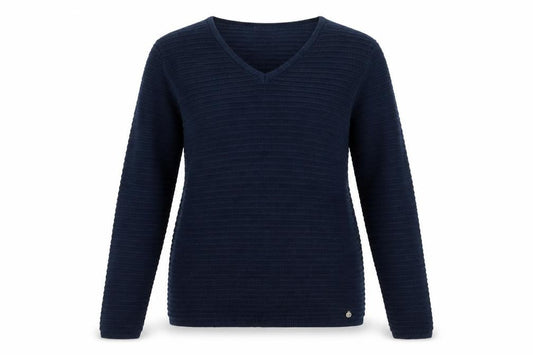 Womens UK Size S Fransa Blue Pullover Jumper