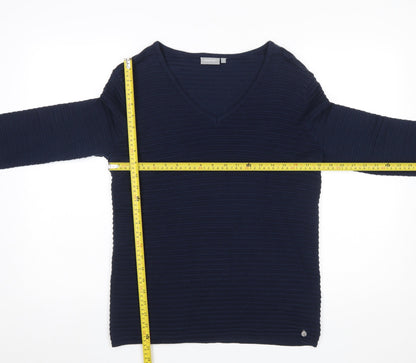 Womens UK Size S Fransa Blue Pullover Jumper