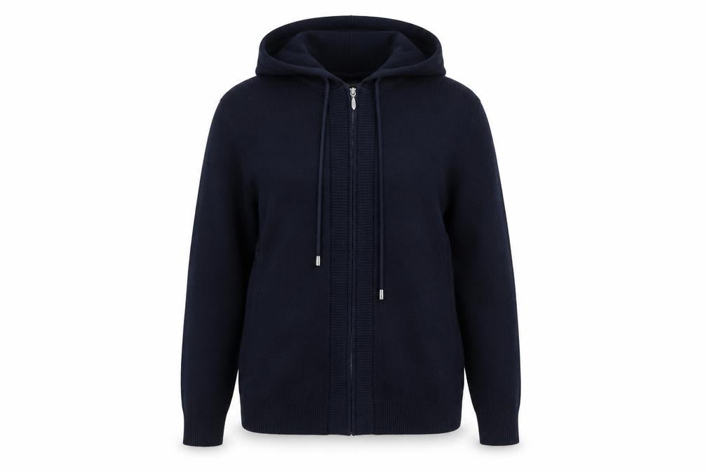 Womens UK Size M Marks and Spencer Blue Full Zip Jumper