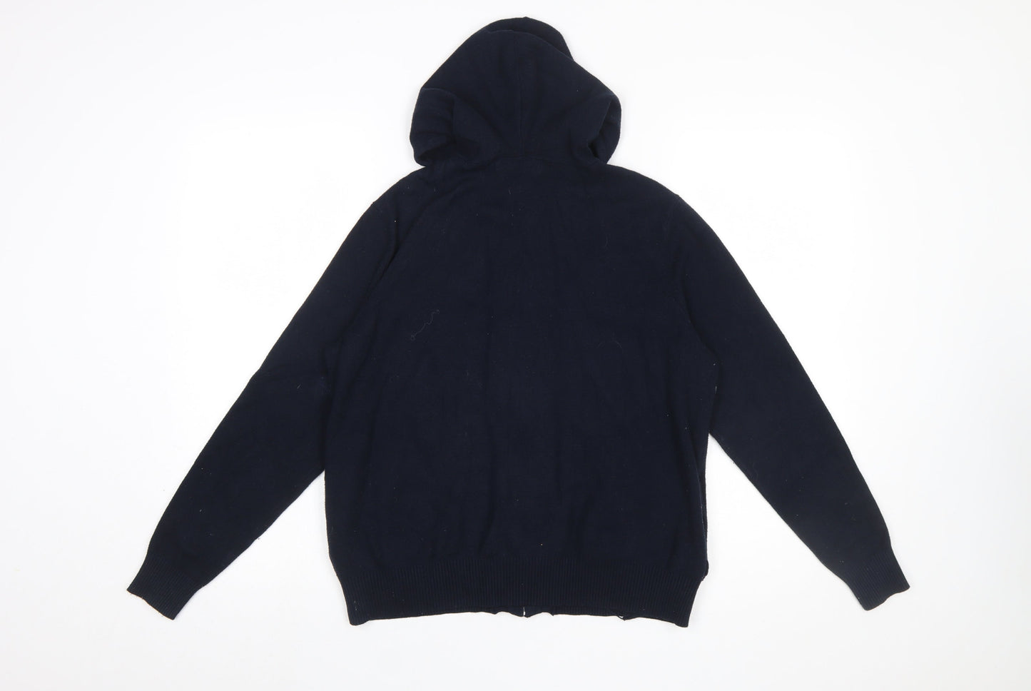 Womens UK Size M Marks and Spencer Blue Full Zip Jumper