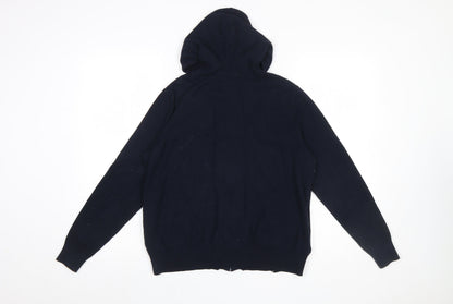 Womens UK Size M Marks and Spencer Blue Full Zip Jumper