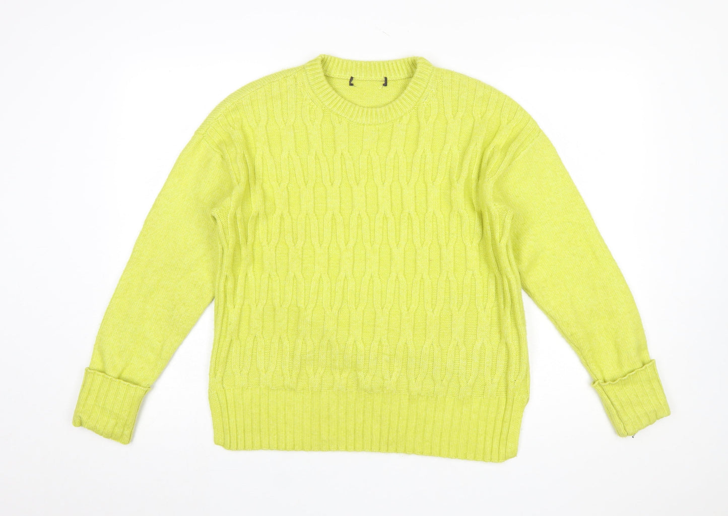 Womens UK Size M Marks and Spencer Yellow Pullover Jumper