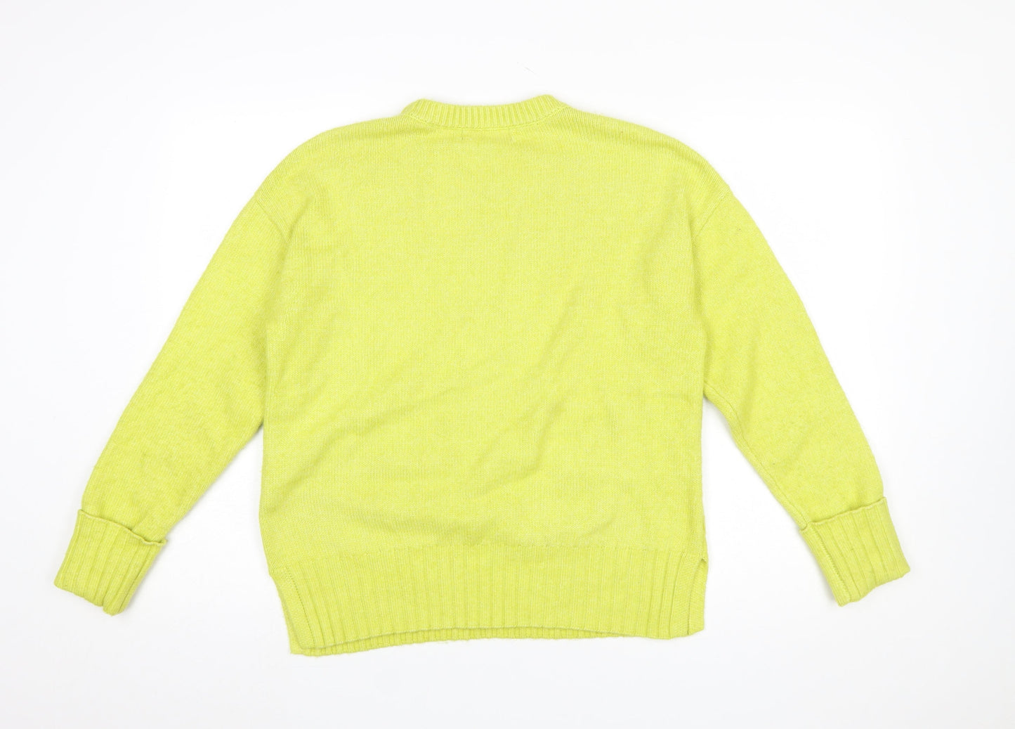 Womens UK Size M Marks and Spencer Yellow Pullover Jumper