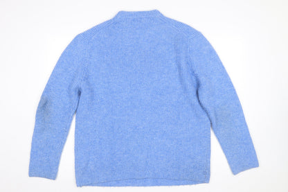 Womens UK Size L Zara Blue Pullover Jumper