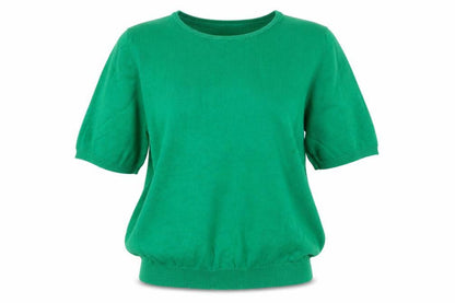 Lindy Bop Women's Green Short Sleeve Pullover Jumper Size L