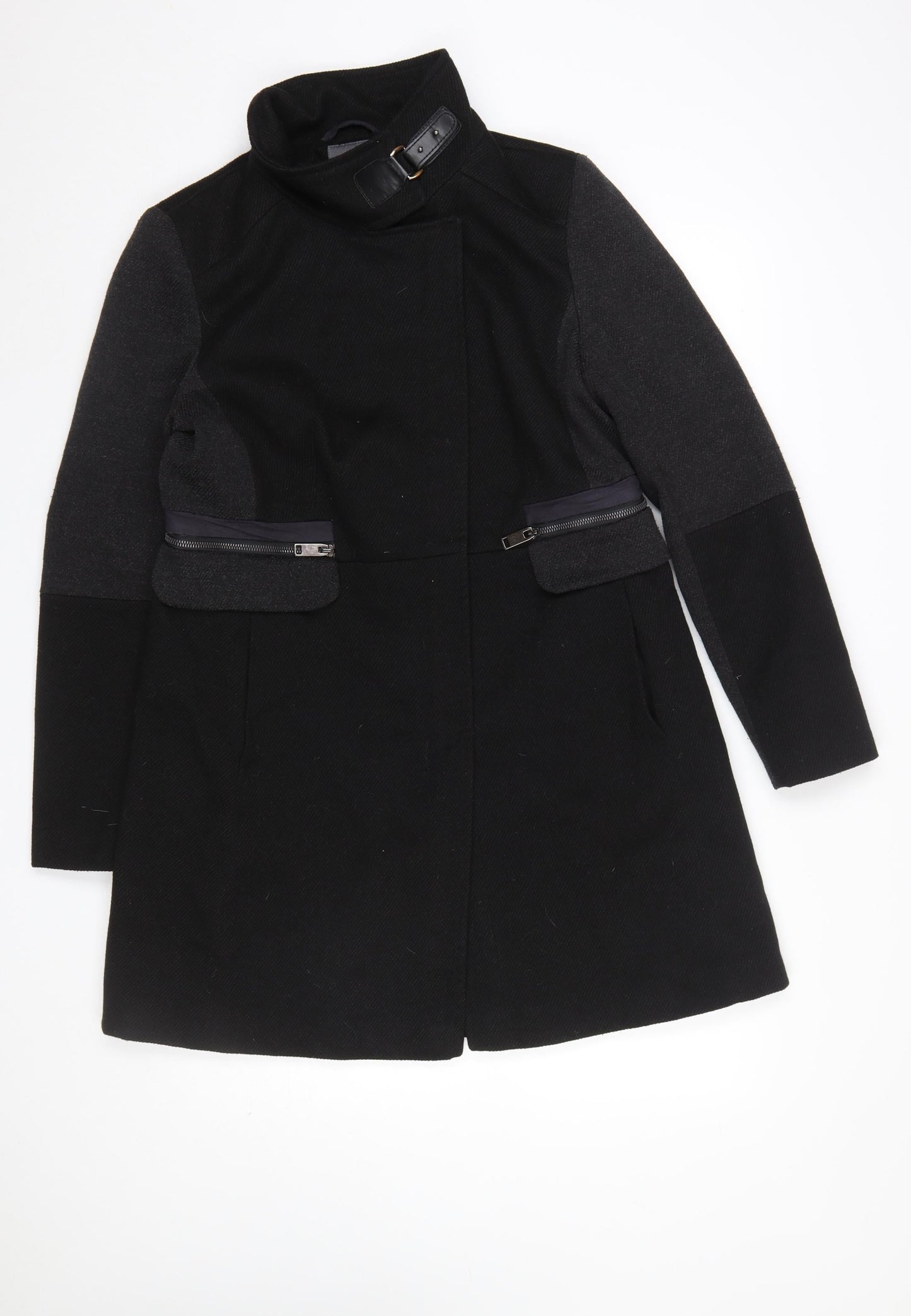 Womens UK Size 14 NEXT Black Overcoat